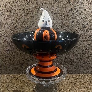 Johanna Parker Light Up Gus Ghost Halloween Candy Dish